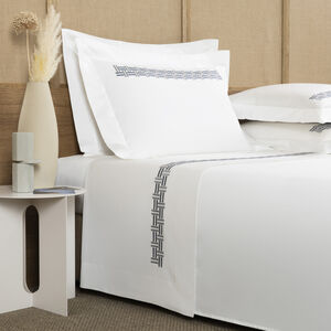 Basket Weave Embroidery Sheet Set slide 1 Basket Weave Embroidery Sheet Set