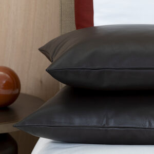 Luxury Soft Leather Decorative Pillow Cover slide 5 Luxury Soft Leather Decorative Pillow Cover