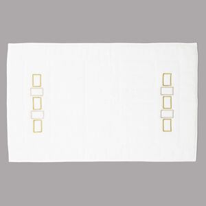 Bold Bicolor Embroidery Bath Mat slide 2 Bold Bicolor Embroidery Bath Mat
