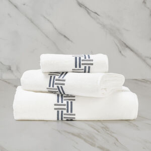 Basket Weave Embroidery Bath Towel slide 1 Basket Weave Embroidery Bath Towel