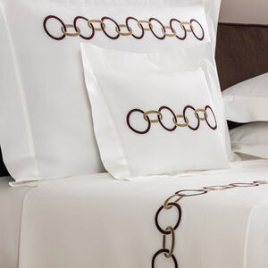 slide 2 Links Embroidered Boudoir Sham