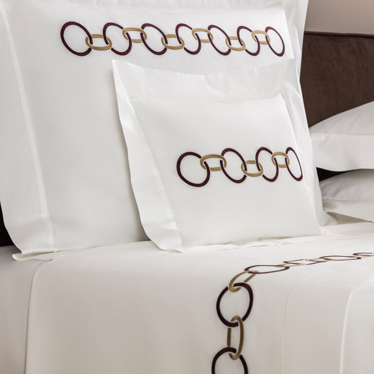 slide 2 Links Embroidered Boudoir Sham