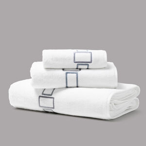 Bold Bicolor Embroidery Bath Sheet slide 3 Bold Bicolor Embroidery Bath Sheet