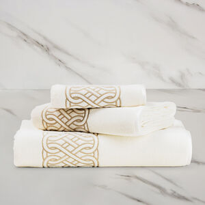 slide 1 Auspicious Embroidered Bath Towel
