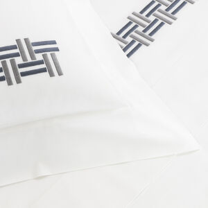 Basket Weave Embroidery Duvet Cover slide 3 Basket Weave Embroidery Duvet Cover