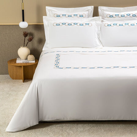 slide 1 Links Embroidered Duvet Cover Set