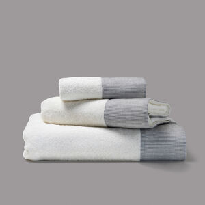 Graphite Border Bath Towel slide 3 Graphite Border Bath Towel