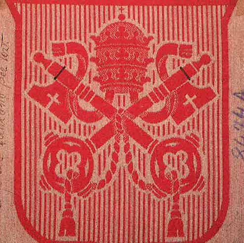 1 of 1: The Vatican emblem proof of weave 1931