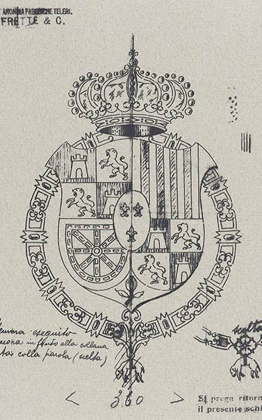 Spanish Embassy Emblem Sketch 1926