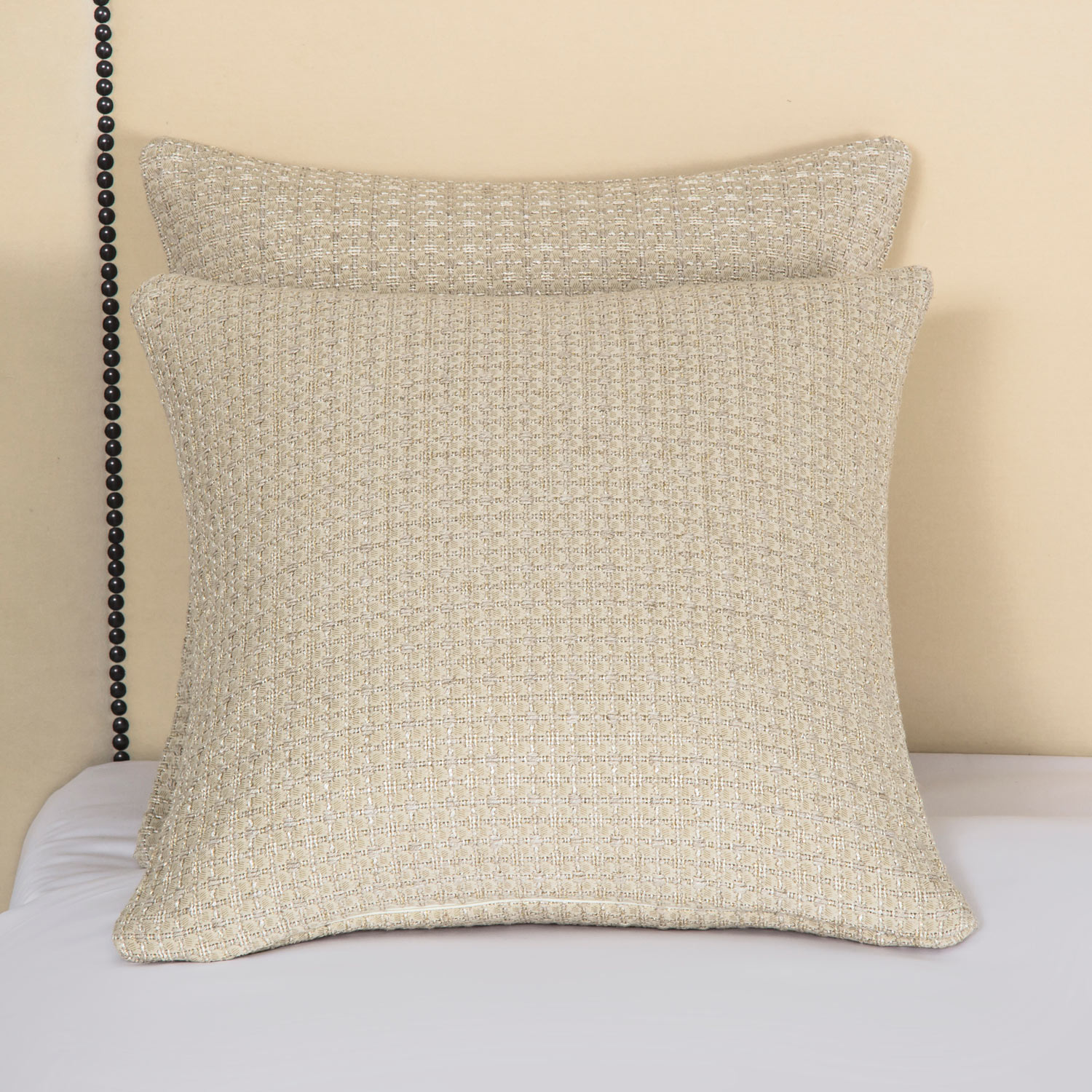 Luxury Luminescent Tweed Decorative Pillow Frette